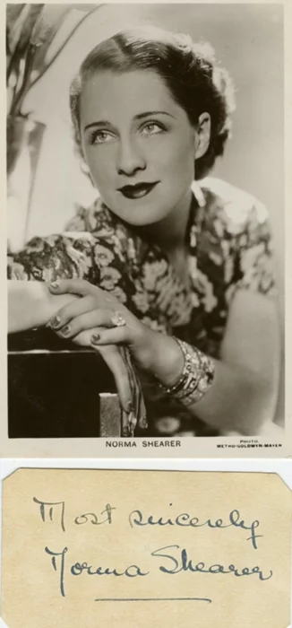Norma Shearer autograph