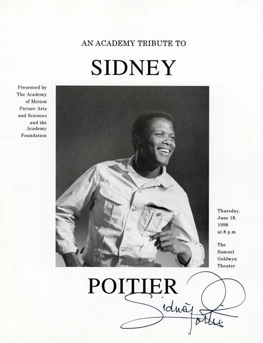 Sidney Poitier autograph