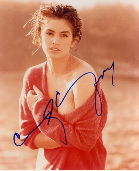 Cindy Crawford autograph