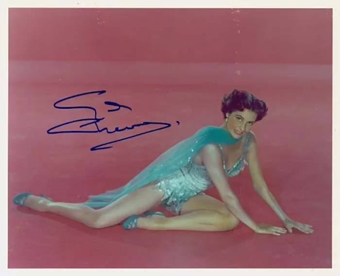 Cyd Charisse autograph