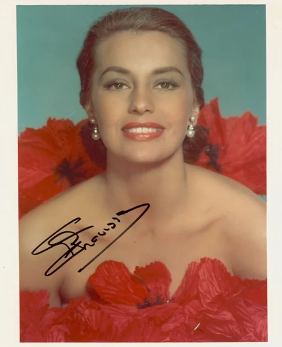 Cyd Charisse autograph