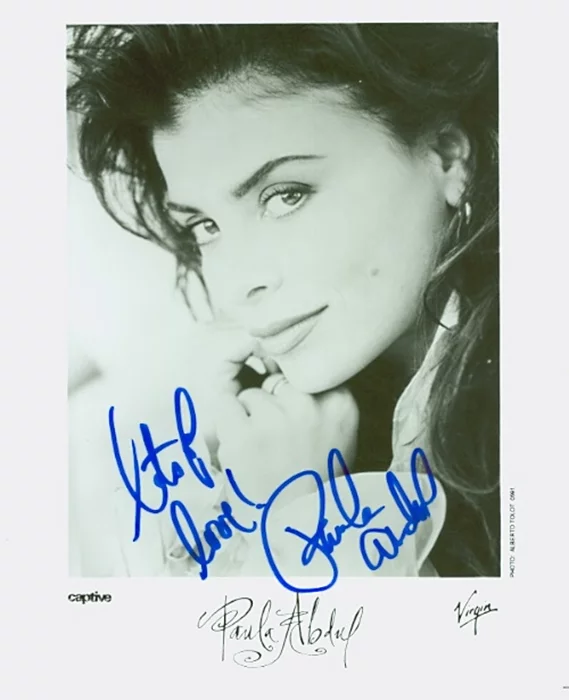 Paula Abdul autograph