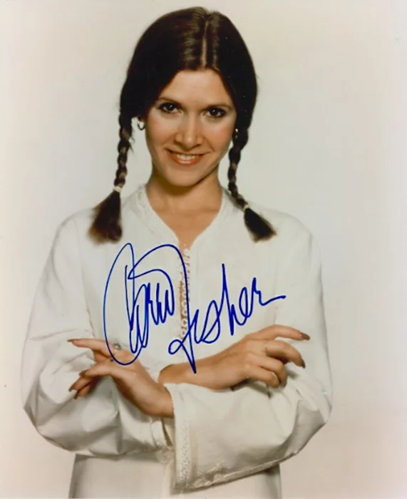 Carrie Fisher autograph