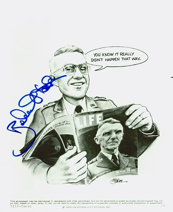 Robert Stack autograph