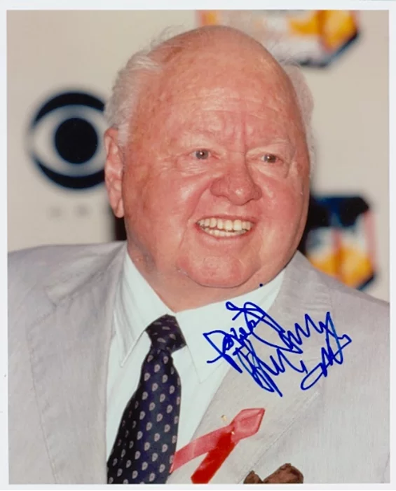 Mickey Rooney autograph