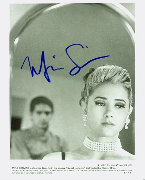 Mira Sorvino autograph