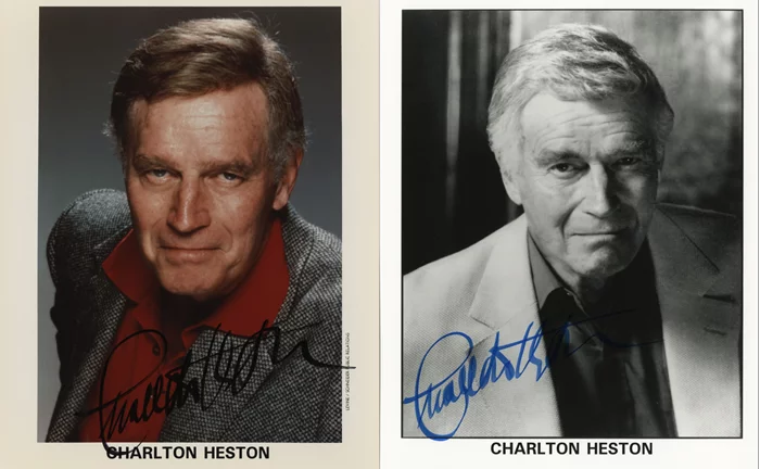 Charlton Heston autograph