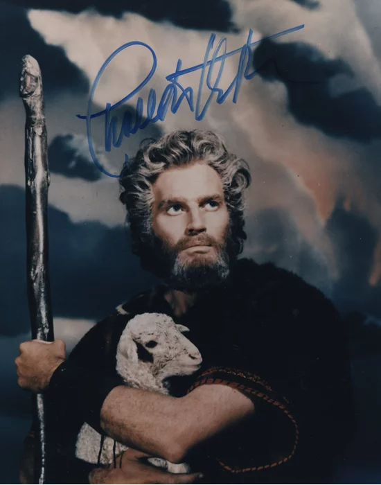 Charlton Heston autograph