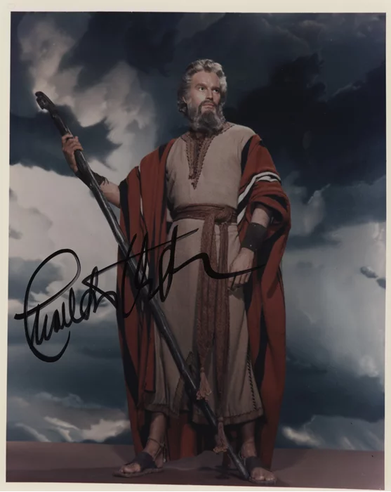 Charlton Heston autograph
