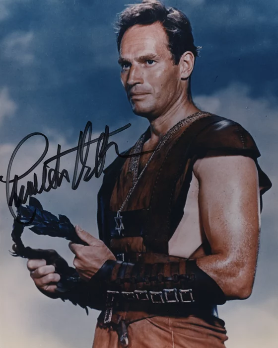 Charlton Heston autograph