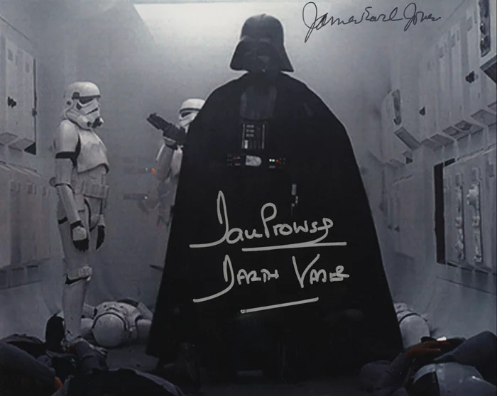 Darth Vader autograph