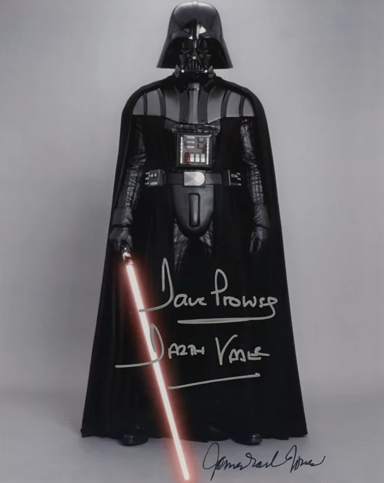 Darth Vader autograph