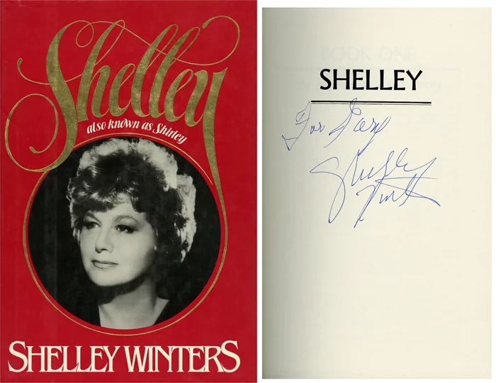 Shelley Winters autograph