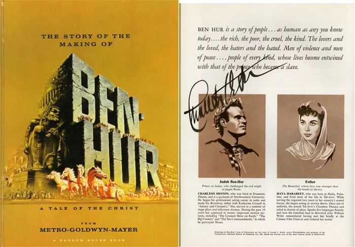 Charlton Heston autograph
