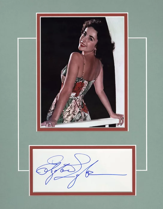 Elizabeth Taylor autograph