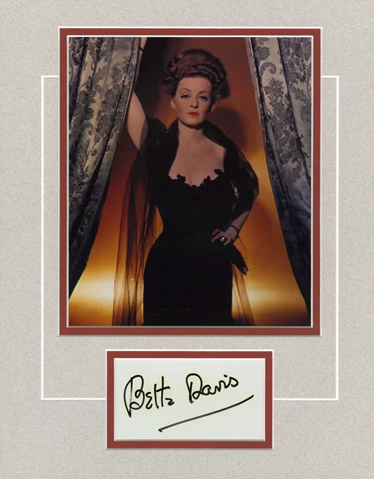 Bette Davis autograph