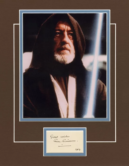 Alec Guinness autograph