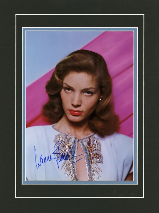 Lauren Bacall autograph