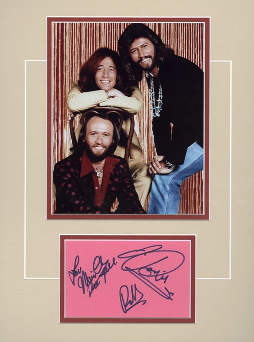 The Bee Gees autograph