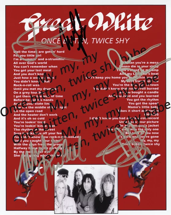 Great White autograph