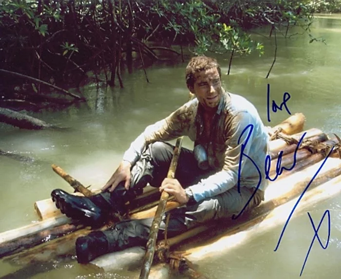 Bear Grylls autograph