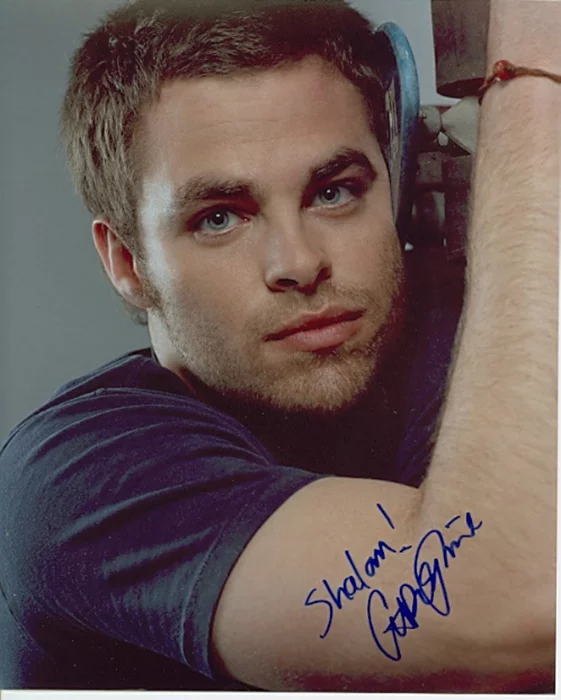 Chris Pine autograph