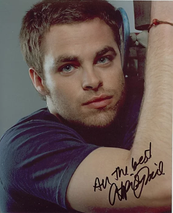 Chris Pine autograph