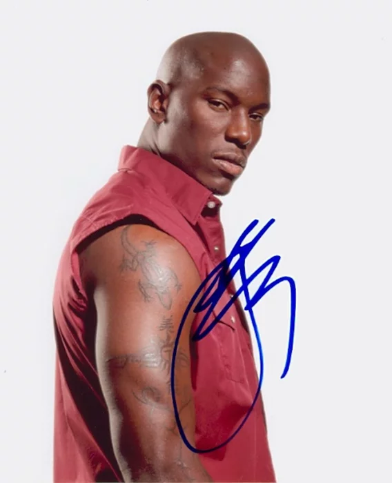 Tyrese Gibson autograph
