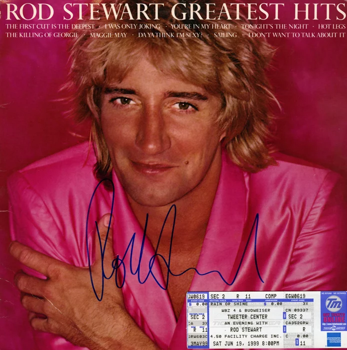 Rod Stewart autograph