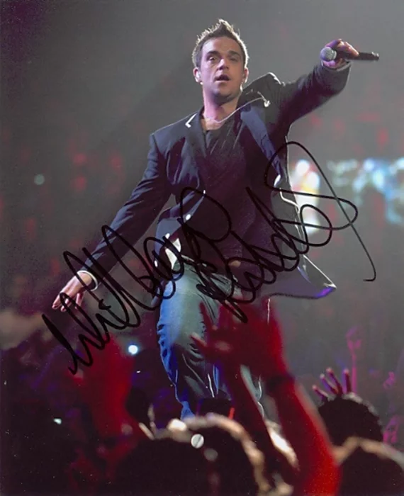 Robbie Williams autograph