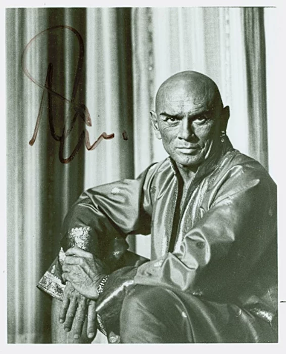 Yul Brynner autograph