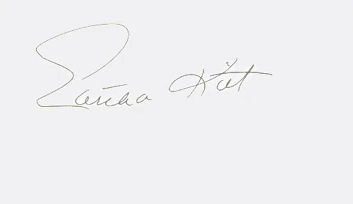Eartha Kitt autograph