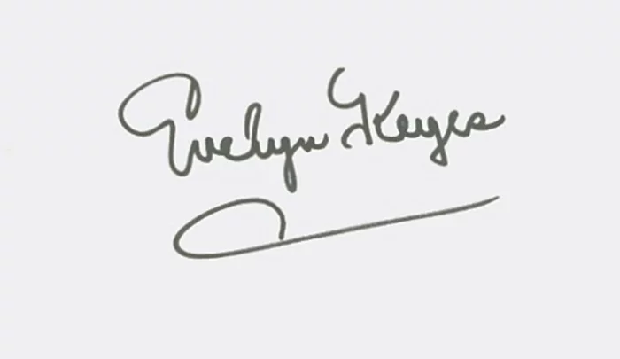 Evelyn Keyes autograph