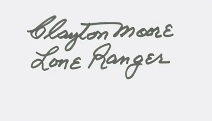 Clayton Moore autograph