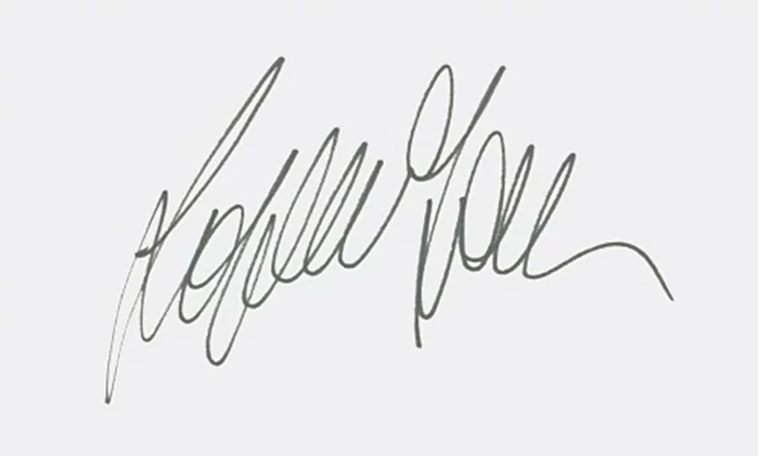 Sophia Loren autograph