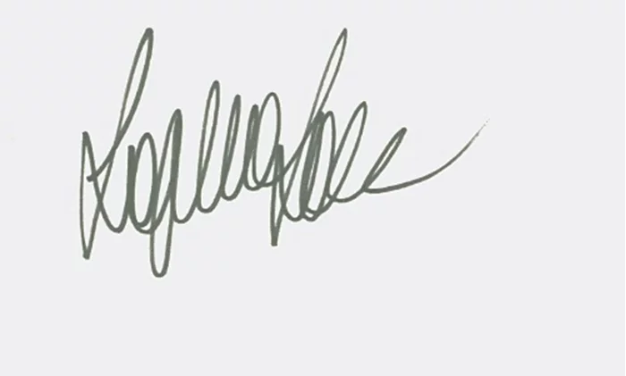 Sophia Loren autograph
