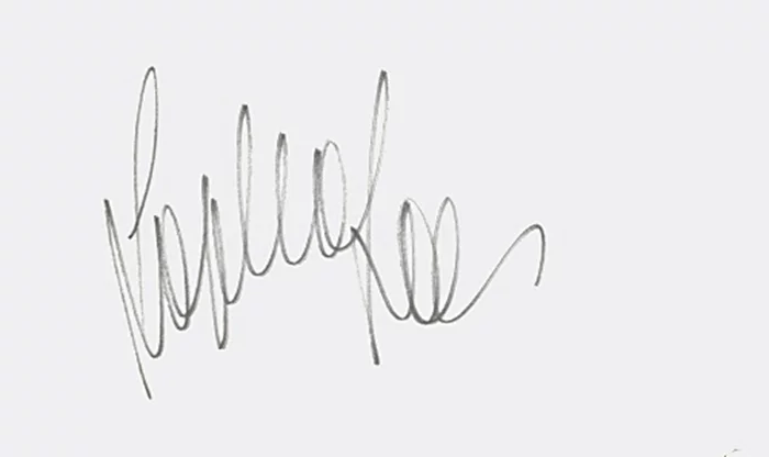 Sophia Loren autograph