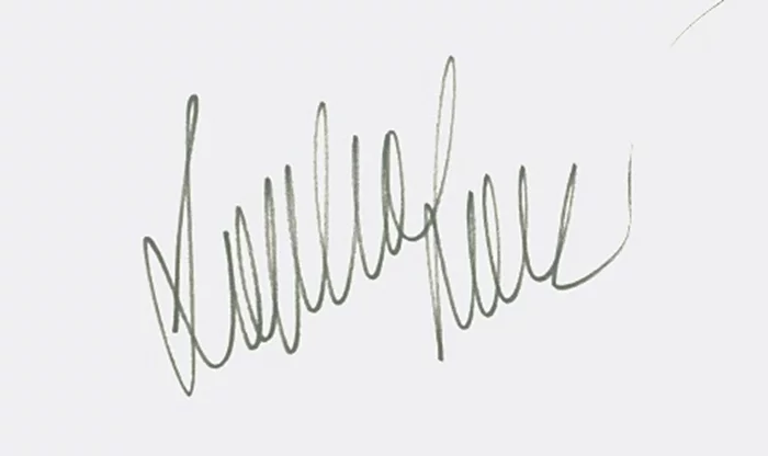 Sophia Loren autograph