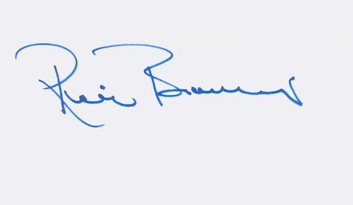 Ricou Browning autograph