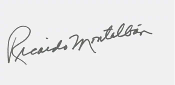 Ricardo Montalban autograph
