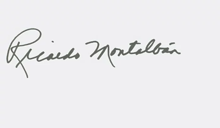 Ricardo Montalban autograph