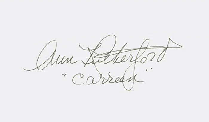 Ann Rutherford autograph