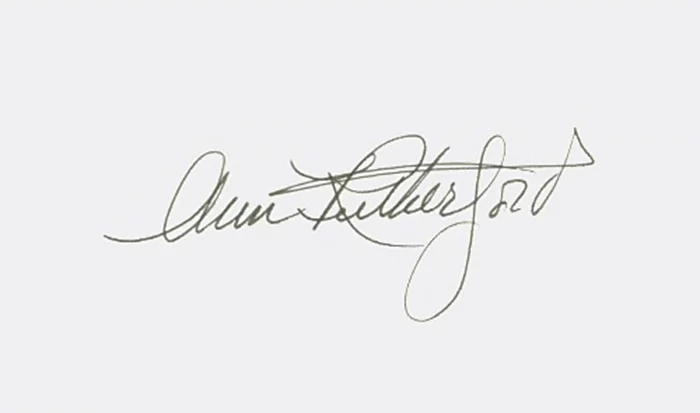 Ann Rutherford autograph
