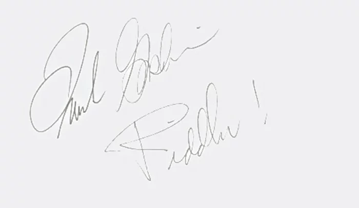 Frank Gorshin autograph