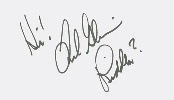 Frank Gorshin autograph