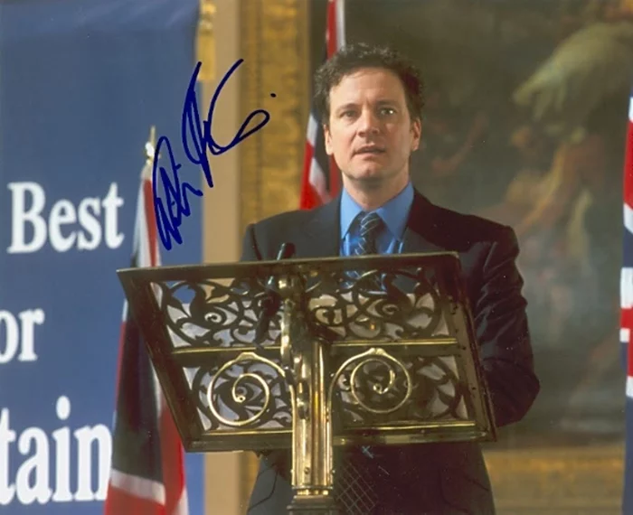 Colin Firth autograph