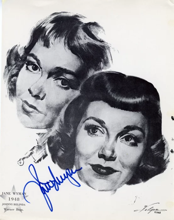 Jane Wyman autograph
