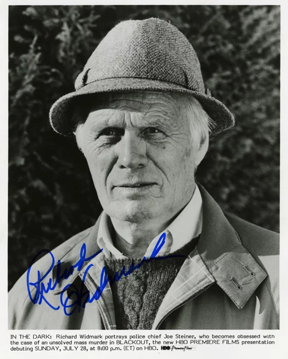 Richard Widmark autograph