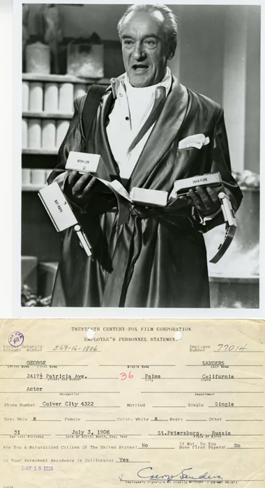 George Sanders autograph
