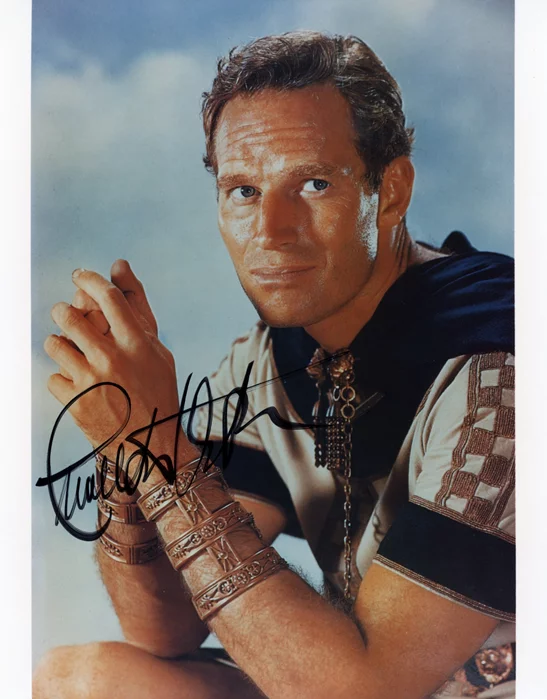 Charlton Heston autograph